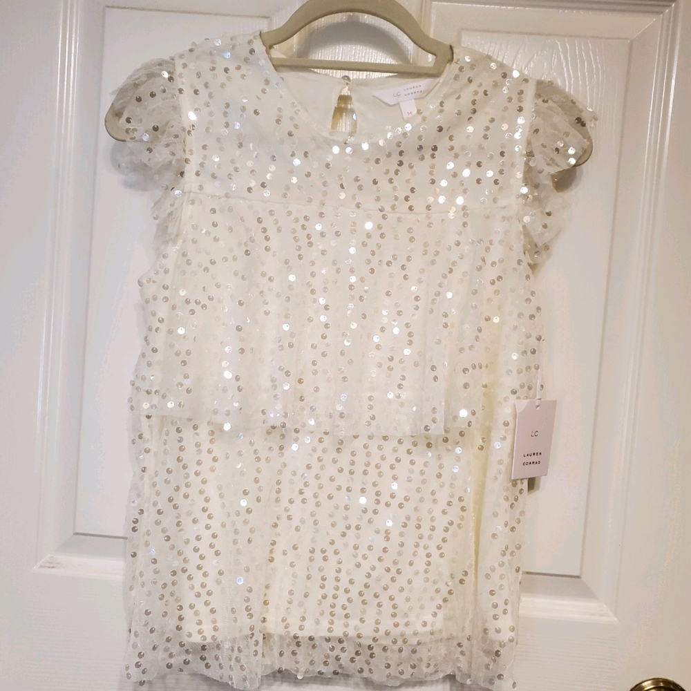 Lauren Conrad Sequin Shirt